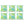 6 Pack Outdoor Pillow Covers - Aqua Tropical Palm