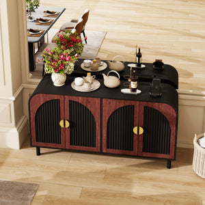 Vintage Arched Sideboard Cabinet with Mid-Century Vintage Style