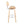 Lombardi - Mid Century Modern Fixed Height Barstool With Swivel With Round Footrest (Set of 2)