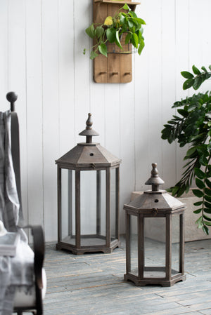 S/2 Graca Polygon Temple Garden Lanterns