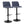 Toriano - Contemporary Adjustable Bar Stool With Rounded T Footrest (Set of 2)