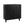 Modern Black Wood Storage Cabinet with Decorative Door