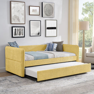 Upholstered Daybed With Pop Up Trundle