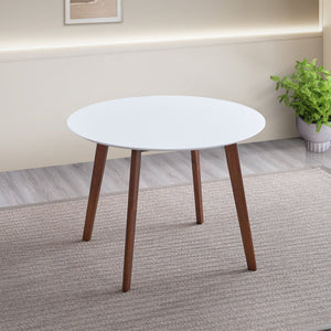 Dining Table - Brown / White