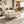 Coffee Table with Veneered Faux Marble Tabletop