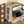 Kitchen Sideboard With Sliding Door Cabinet, 3 Tier Spice Rack