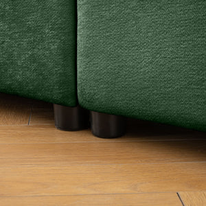 Stylish Sofa With Storage Seat And Cylindrical Backrest