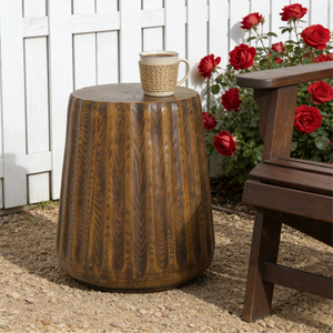 MGO Outdoor Indoor Side Table - Tree Stump Style
