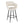 Margarite - Contemporary Fixed Height Counter Stool With Square Footrest (Set of 2)