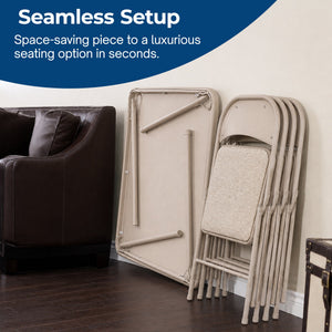 MECO Sudden Comfort 5 Piece 34x34 Card Table and 4 Chairs Folding Furniture Set