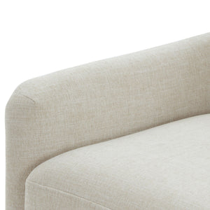 Tolland - Swivel Accent Chair With Antique Brass Nailhead Trim - Beige