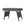 Outdoor Wicker Table With Rectangular Tabletop - Gray