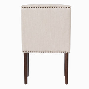 Light Luxury Rivet Upholstered Dining Chair Set of 2