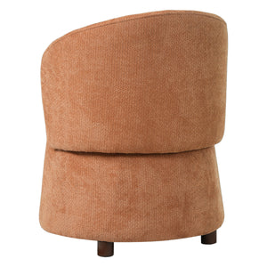 Orange Pet Friendly Chair with Hidden Pet Nook, Convertible Stool, and Storage Seat