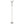 Jessa - Torchiere Floor Lamp With Soft Glass Shade - Silver