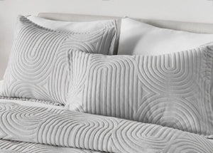 BedGear Performance Duvet Set, Queen - Grey/Racetrack