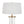 Rope Contemporary Floor Lamp in Natural Wood, White Metal, and Rope Accent