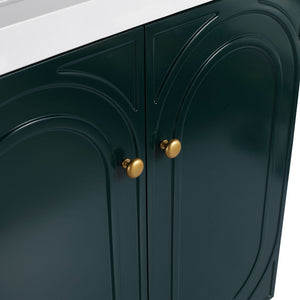 Modern Freestanding Bathroom Vanity With Soft Close Cabinet Doors