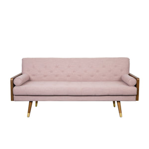 Aidan Mid Century Modern Tufted Fabric Sofa