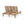 TREXM 5-Position Adjustable Backrest Double Chaise Lounge Outdoor