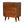 Solid Wood Mini Curved Chestnut Chest, 3-Drawer, Nordic Legs