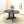 Dining Table For Farmhouse Kitchen Expandable Oval Table Top With Removable Leaf Trestle X Shaped Base - Black