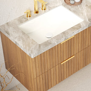 60" Elio Bathroom Undermount Ceramic Sink Vanity Top