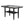5 Piece Counter Dining Set With Table, Chairs - Black / Brown