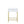 Coleen White & Brass Finish Accent Table with Drawer