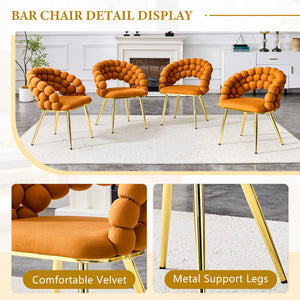 Puffy Bubble, Ball Chain Chairs For Dining Room (Set of 2)