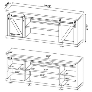 2 Door TV Stand - Driftwood
