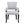 Elegant Arm Dining Chair With Brass Nail Head Detailing