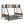 Modern Metal Bunk Bed With Side Ladders And Guardrail