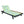 Black Iron + Teak Finish Outdoor Chaise Lounge Set with Leaf Coconut Cushion