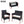 4 PC Rattan Patio Furniture Set Outdoor Cushioned Wicker Sofa