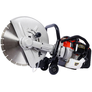 Industrial 52Cc 2 Stroke Gas Powered Concrete Cut Off Saw With Blade Steel - Red