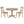 Modern Dining Table Set For 4, Round Table And 4 Kitchen Room Chairs, 5 Piece Kitchen Table Set For Dining Room, Dinette, Breakfast Nook