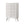 1 Piece Chest With Angled Legs, Wave Texture, Round Knobs - White