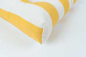 Outdoor Chair Cushions Set of 2, 19 x 19 x 4 Inch Tufted Seat Cushions with Ties