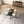 Retro Rectangular Stretch Dining Table With Embossed Center Plate