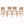 4 Pieces Natural Outdoor Bar Stool Solid Acacia Wood and Woven Wicker