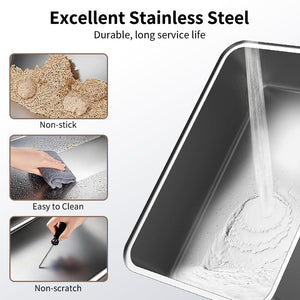 Stainless Steel Cat Litter Box Big Size
