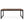 Rectangular Kitchen & Dining Room Table - Brown / Black
