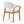 Indoor Upholstered Dining Armchair (Set of 2) - Beige / Teak