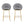 Celano Indoor Metal Upholstered Barstool Set of 2