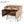 Stylish Style 2 Drawer 2 Door Cabinet, Mango Wood - Natural