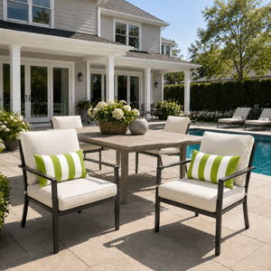 4 Pack Outdoor Lumbar Pillow Covers - 12x20 Inch
