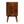 Classic Chestnut Nightstand, 2-Drawers, 1 Open-Slot, Nordic Legs