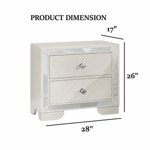 3 Piece Bedroom Set, Bed With LED Lights And 2 Nightstands