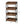 4 Tier Retail Display Rack With Hooks, Tall Metal Snack Stand With Shelves - Brown / Black